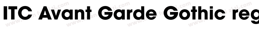 ITC Avant Garde Gothic regula字体转换